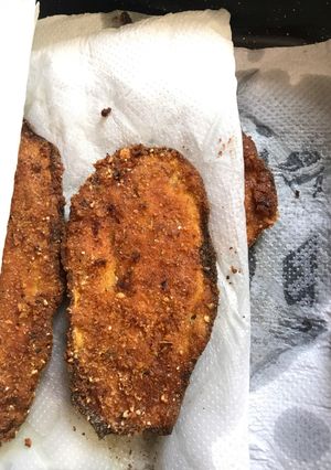 Una foto de Milanesa de bernejena
