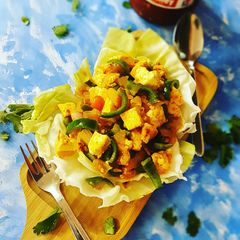 Stir Fry Spicy Schezwan paneer A picture of Stir Fry Spicy Schezwan paneer.