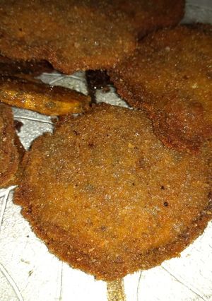 Una foto de Milanesas de calabaza