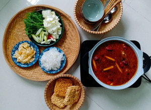 Hình của món Lẩu gà tứ xuyên.