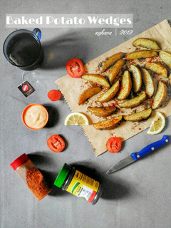 Foto resep Baked Potato Wedges (Happycall)