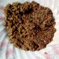A picture of Kadhai keema.