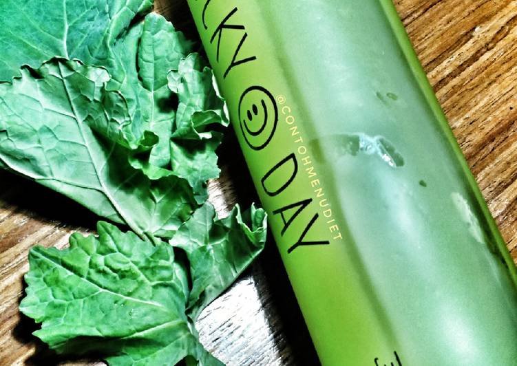 Cara Gampang Membuat Jus kale brokoli nanas greensmoothies jus hijau organik Anti Gagal