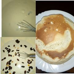 A picture of Fruity fluffy pancakes.