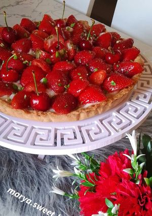 صورة لوصفة تارت الفراولة 🍓🍓