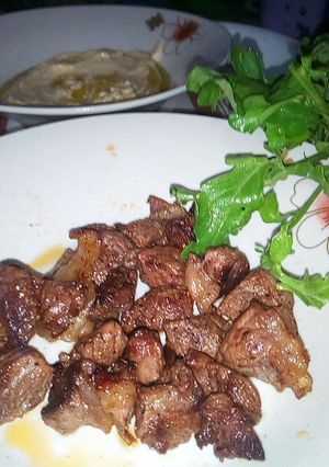 صورة لوصفة لحمي حمرا مقلية