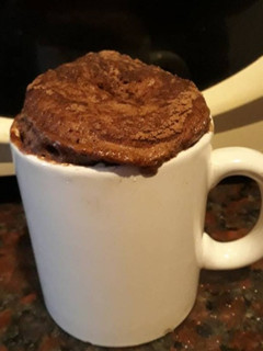 Una foto de Bizcochuelo en taza sin leche