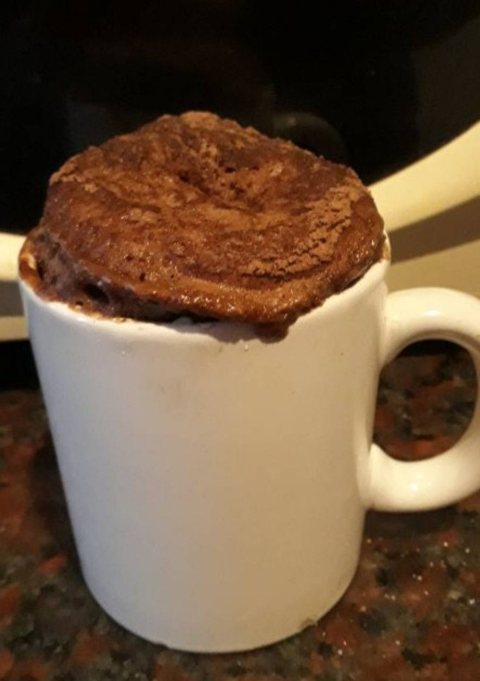 Una foto de Bizcochuelo en taza sin leche