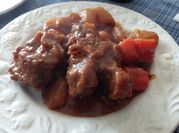 Una foto de salsa de rabo