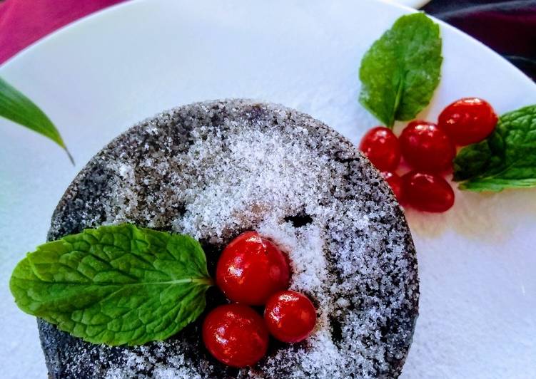 Recipe: Perfect Eggless choco molten lava cake