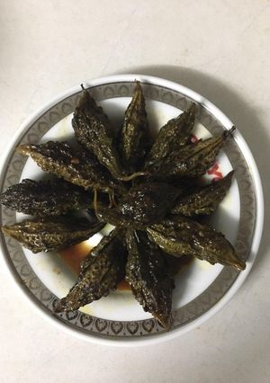 Hình của món Khổ qua đèo kho (chay).