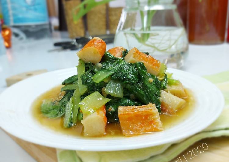 Resep Cah Sawi Crab Stick Anti Gagal