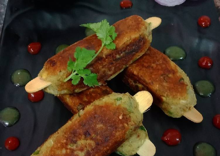 Mix sprouts seekh kebab