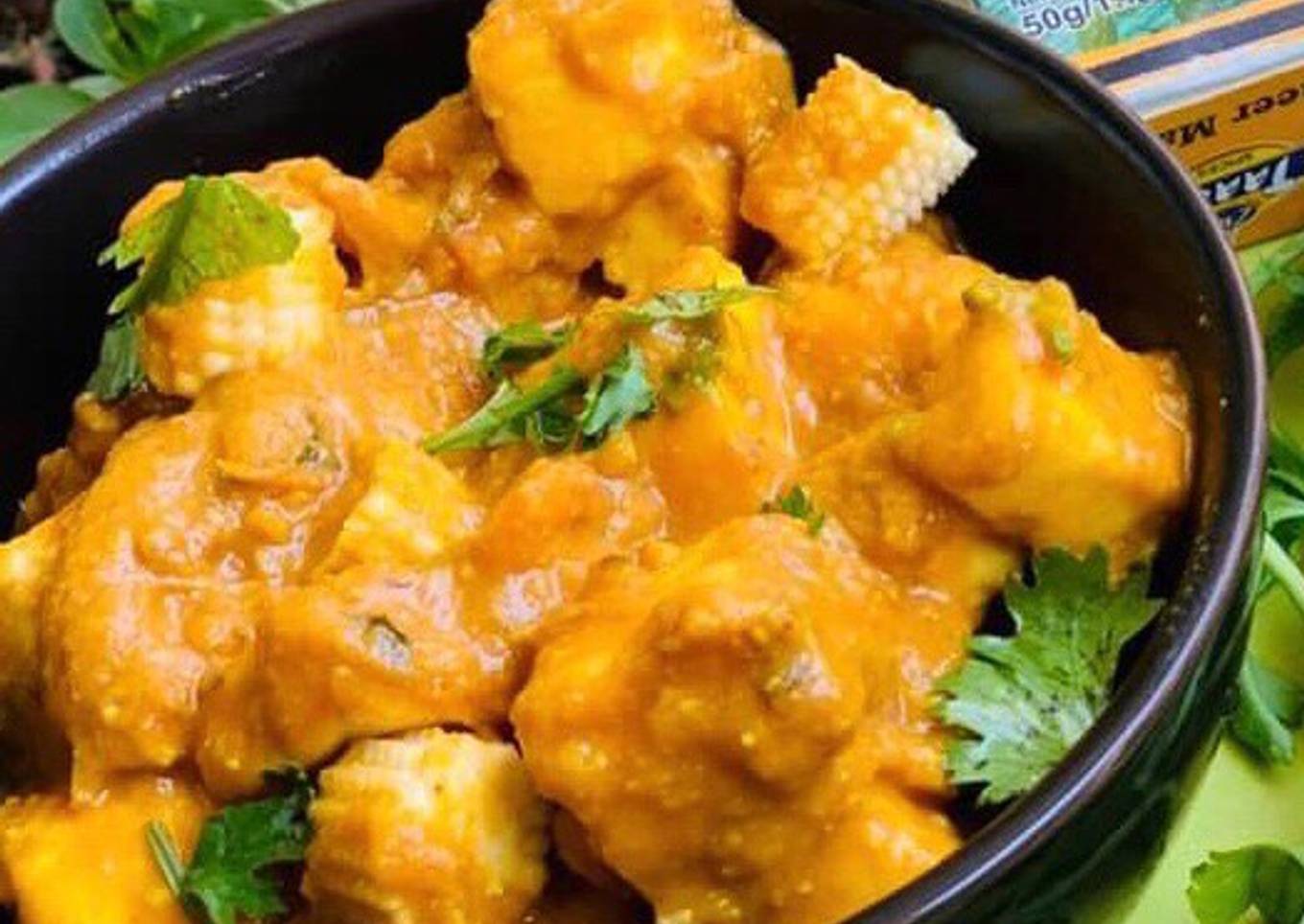 Paneer corn korma