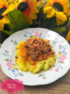 Foto resep Nasi Ketan Kuning Serundeng (Nasi Rasul Tradisi Maulid)