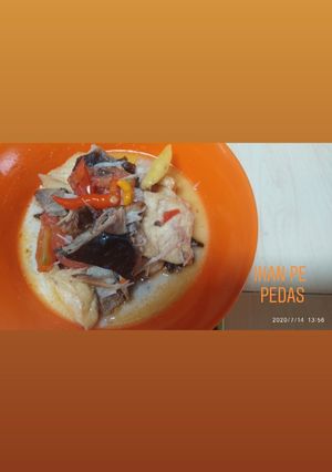 Foto resep Ikan pari (baca:pe) pedas.