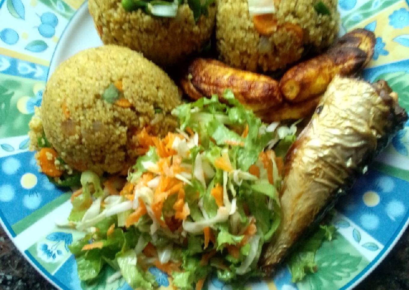 Stir fried couscous