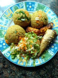 A picture of Stir fried couscous.