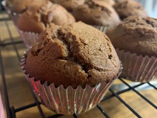 Pumpkin Spice Cocoa Muffins