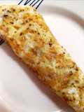 Fantástico omelette enrollado con queso