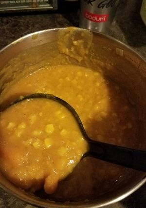 A picture of Sweet Potato soup.