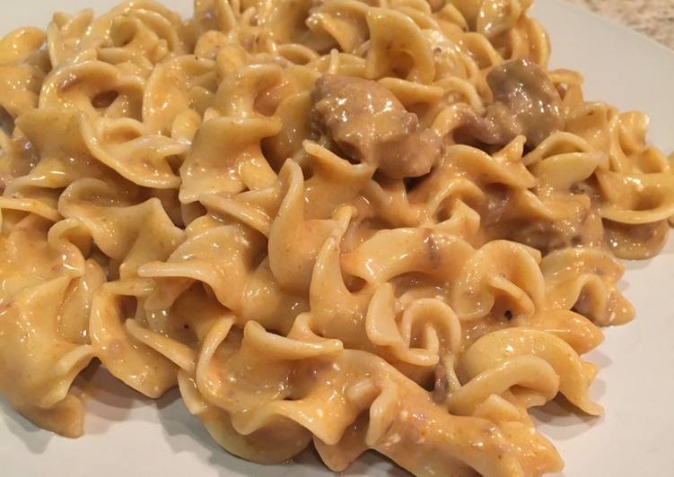 Easiest Way to Prepare Homemade Beef Stroganoff