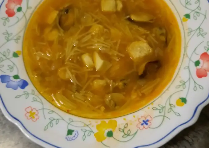 Receta Sopa de marisco (fácil)