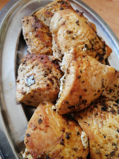 Una foto de Solomillo de pavo adobado al horno