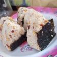 Onigiri telur & sosis sederhana