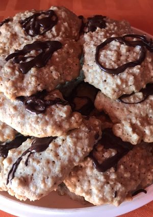 Una foto de Galletas de avena con chocolate