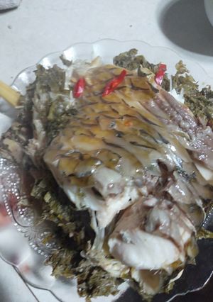 Hình của món Cá om bia.