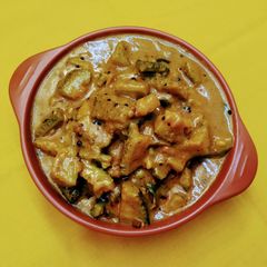 A picture of Sri Lankan Forest Bittergourd Curry.