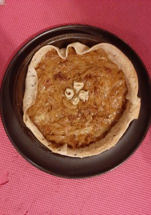 Una foto de Kuchen de cebolla