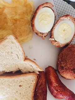 A picture of Scotched eggs #4weekschallenge.