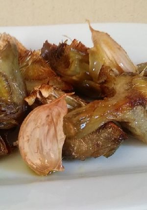 Una foto de Sofrito de alcachofas