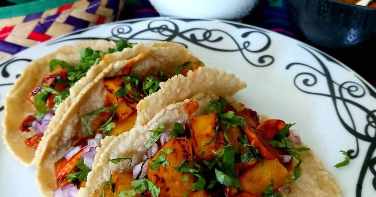 Tacos al pastor veganos Receta de Mexico_de_Mis_Sabores_- Cookpad