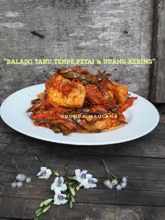 Foto resep "Balado tahu,tempe,petai & udang kering"