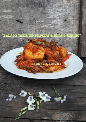 Foto resep "Balado tahu,tempe,petai & udang kering"