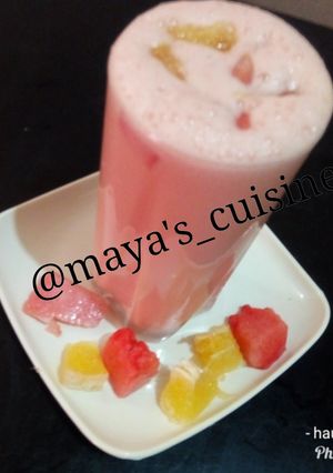 A picture of Watermelon orange shake.