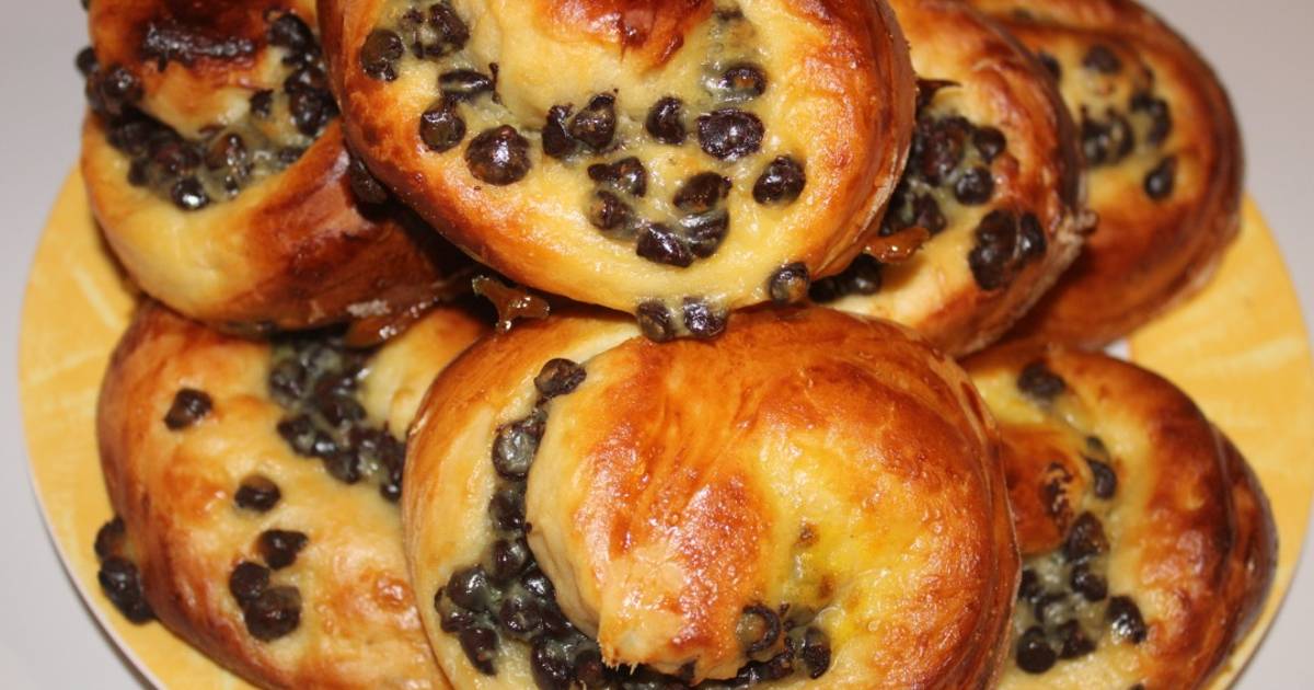 Brioche en escargot aux pépites de chocolat - Recette i-Cook'in