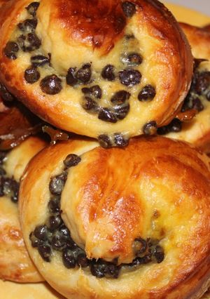 Une photo de Brioches escargots aux pépites de chocolat