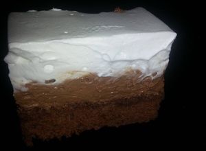 O poză a rețetei Prăjitură cu Nutella și frișcă(Nutella Schnitte).
