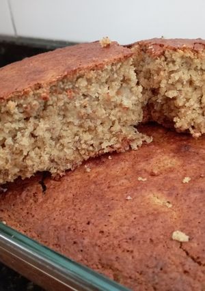 Una foto de Torta de banana con avena