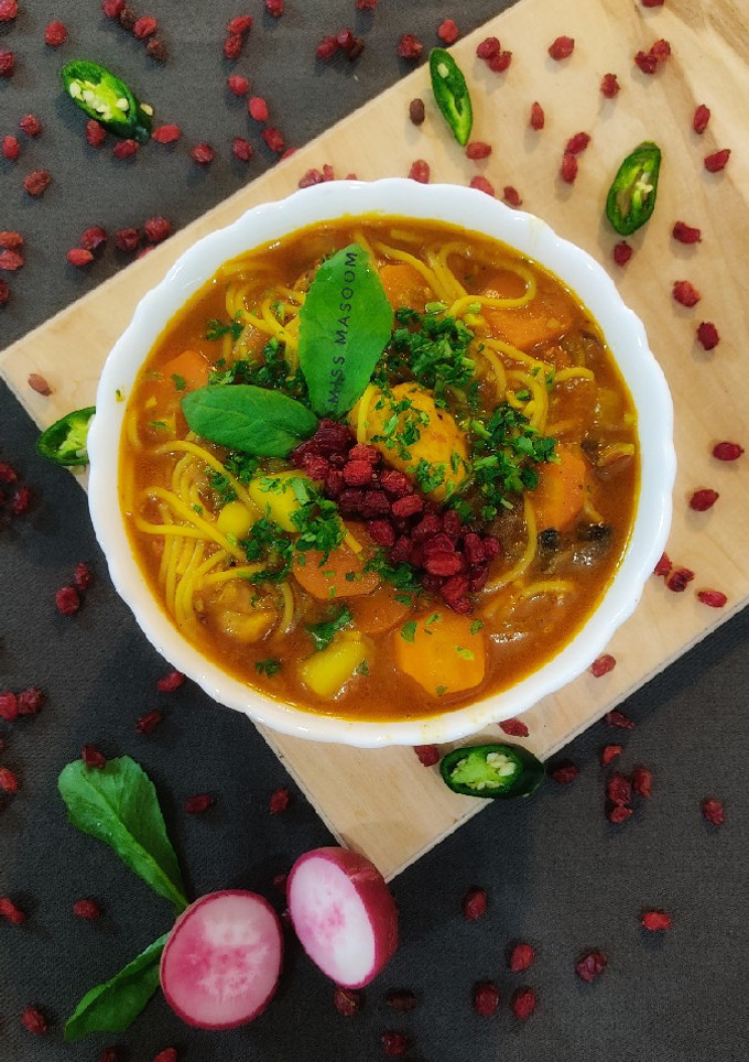 عکسی از دستور سوپ مرغ