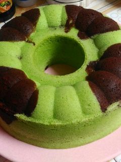 Foto resep Bolu Kukus Pandan Coklat