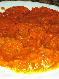 Una foto de Carruécano (calabaza frita)