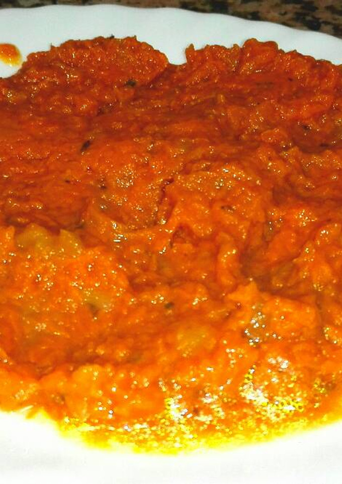 Una foto de Carruécano (calabaza frita)