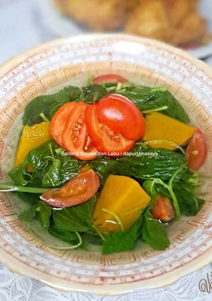 Foto resep Bening Bayam dan Labu - 15 Menit Jadi