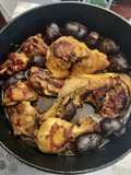 Nuestra versión del "pollo jamaicano", con patatas "Vitolette"