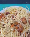 Tallarines con Salsa de Vino Blanco y Peceto